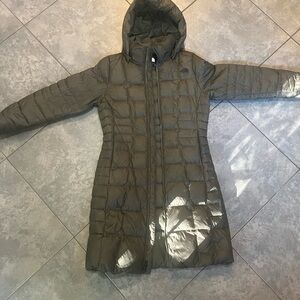 The North Face Women's Olive Long Puffer Jacket